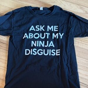 Funny Black Ninja Disguise Tee